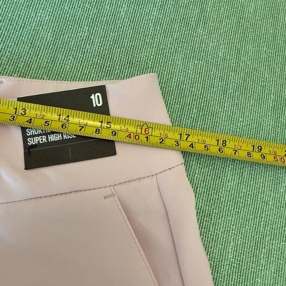 Express High Rise Tailored Shorts Blush Pink Size 10 - Picture 12 of 13
